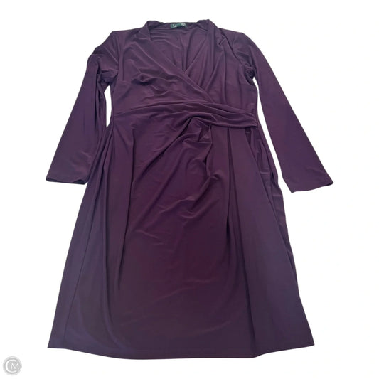 Dress Casual Short By Ralph Lauren In Purple, Size: 14