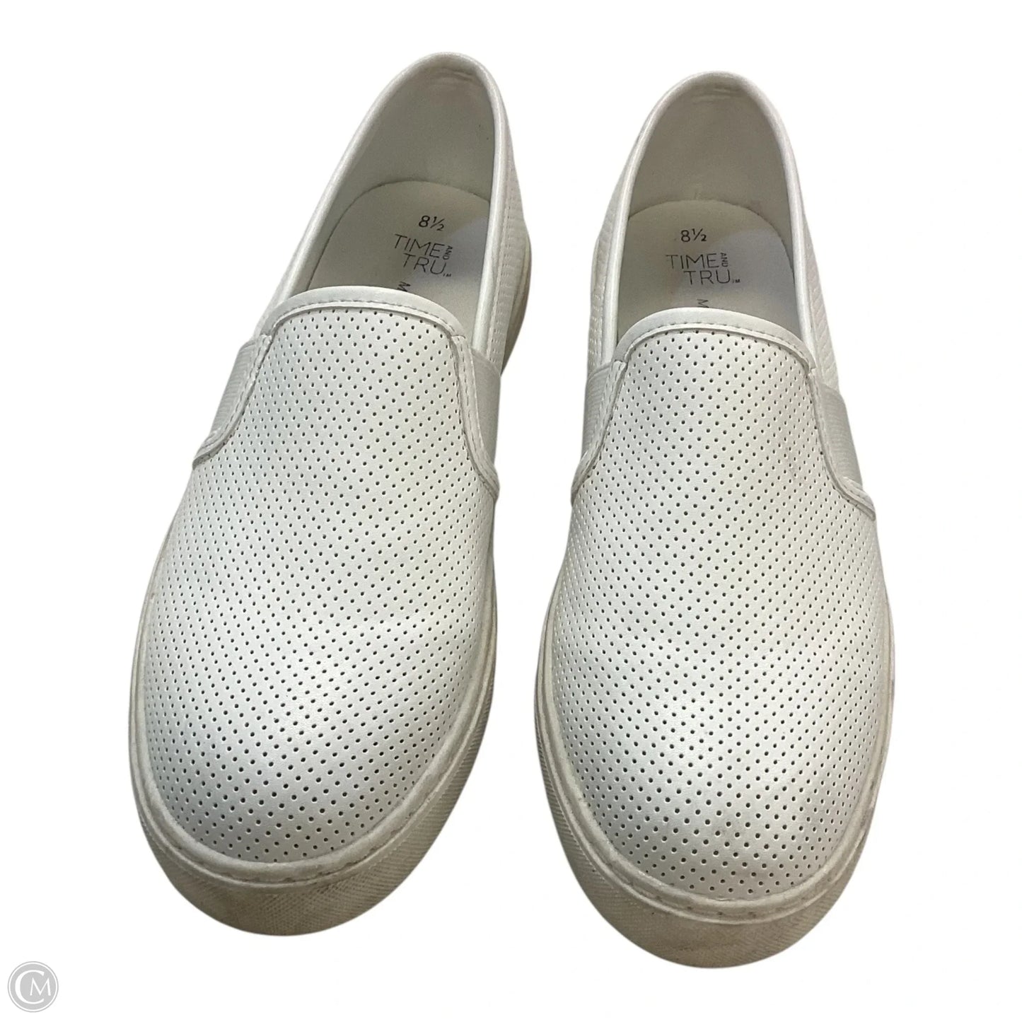 Shoes Sneakers By Time And Tru In White, Size: 8.5