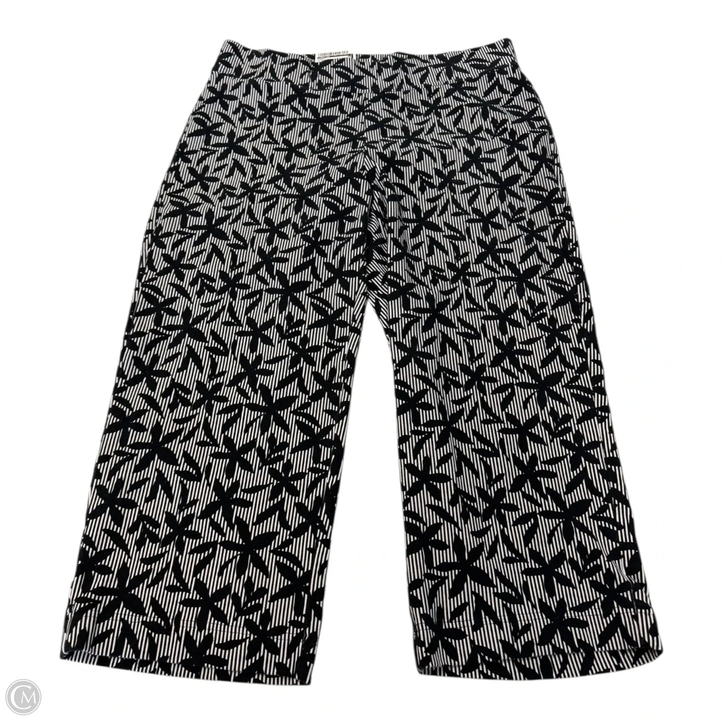 Capris By Lands End In Black & White, Size: M