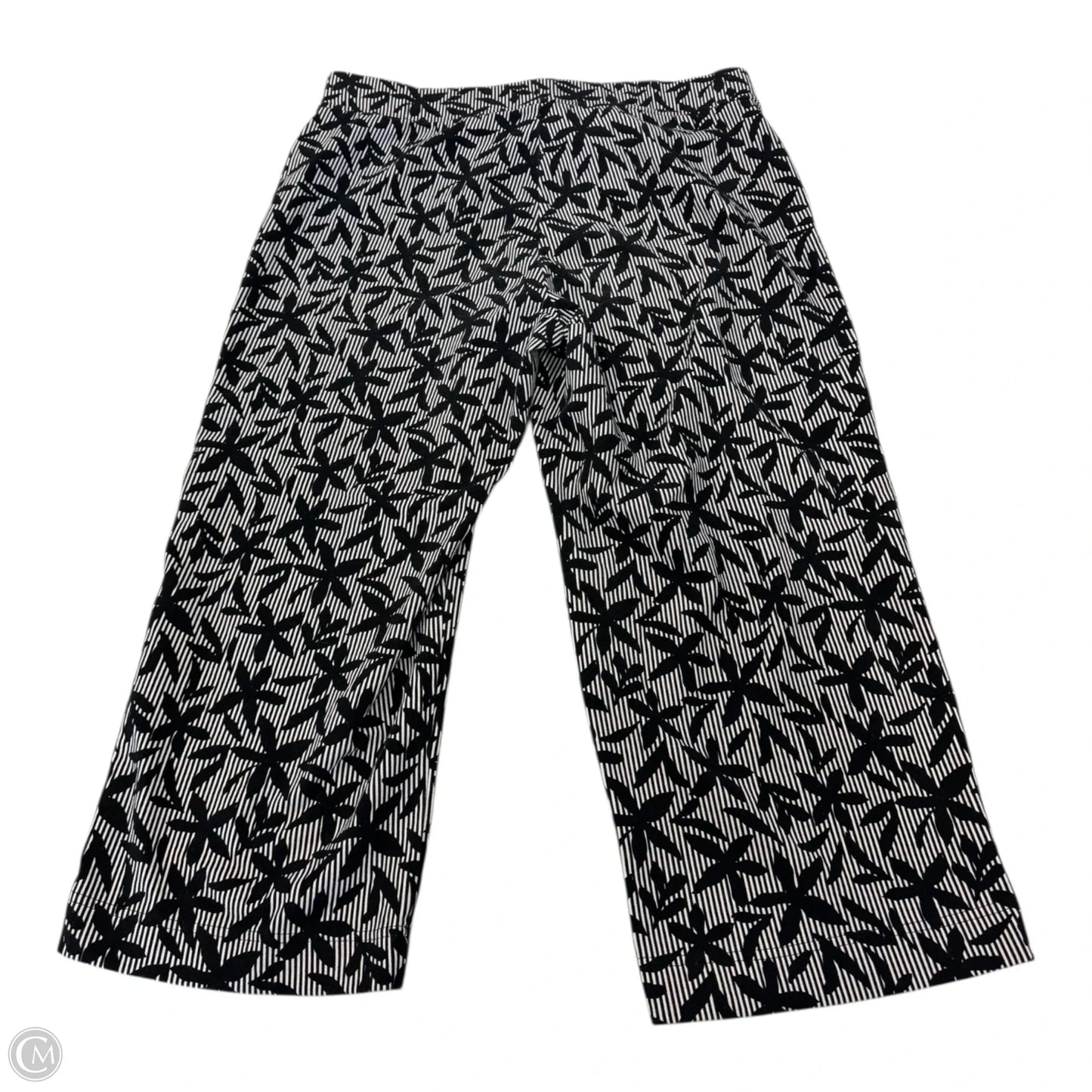 Capris By Lands End In Black & White, Size: M