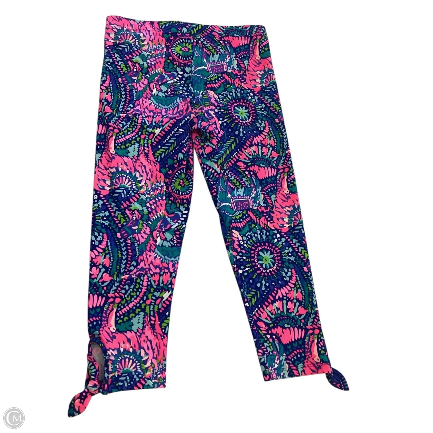 Pants Designer By Lilly Pulitzer In Blue & Pink, Size: M