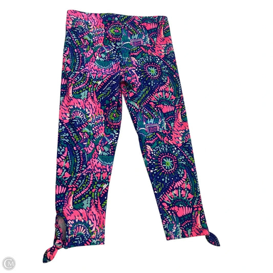 Pants Designer By Lilly Pulitzer In Blue & Pink, Size: Xl