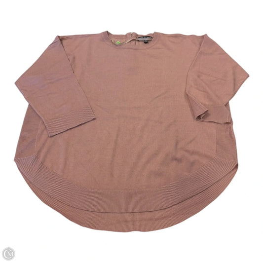 Sweater By Cable And Gauge In Mauve, Size: Xl