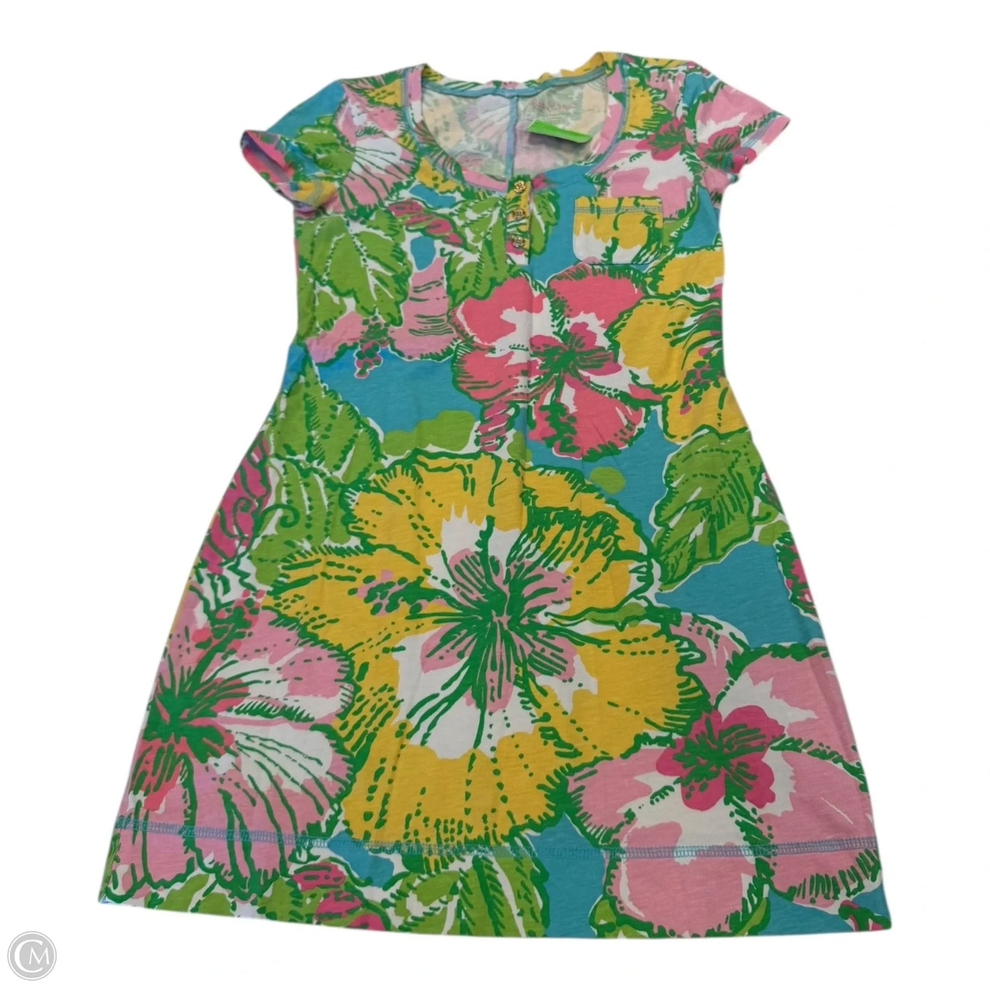 Dress Designer By Lilly Pulitzer In Floral Print, Size: Xs