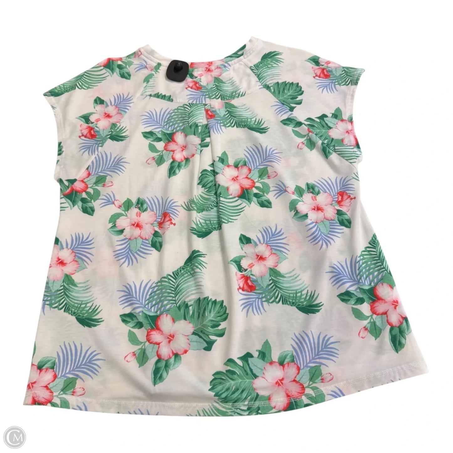 Top Short Sleeve By Tommy Bahama In Floral Print, Size: M