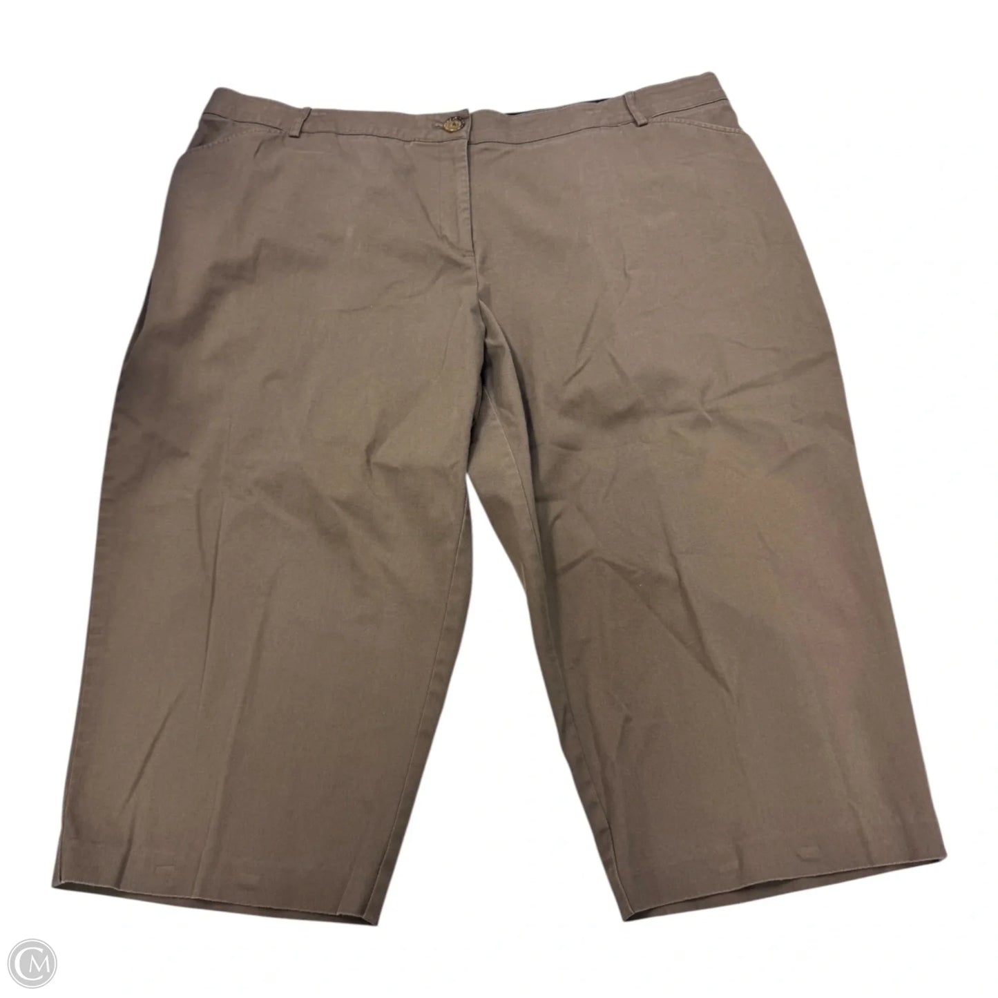 Capris By Counterparts In Tan, Size: 24