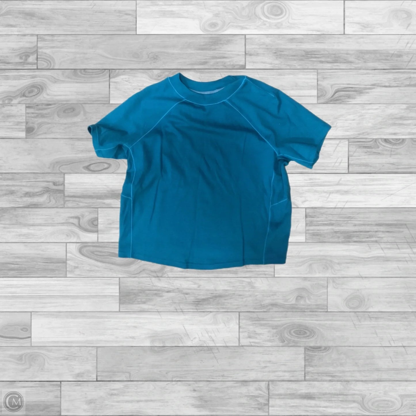 Top Short Sleeve By Hoka In Green, Size: S