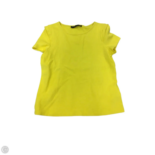 Top Sleeveless By Zara Basic In Yellow, Size: Xl