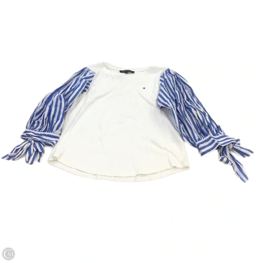 Top 3/4 Sleeve By Tommy Hilfiger In White, Size: L