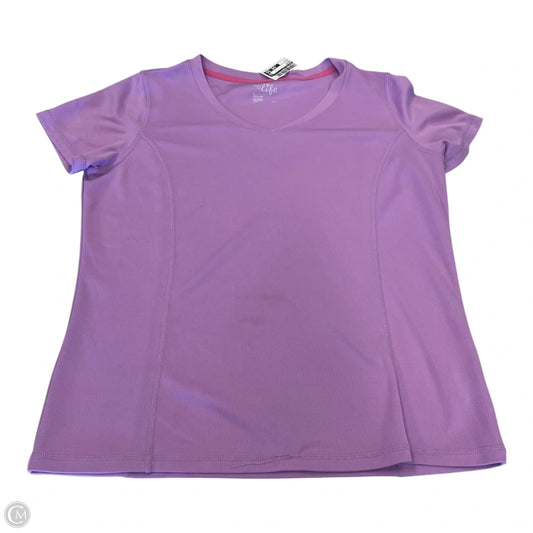 Top Short Sleeve By Made For Life In Purple, Size: L