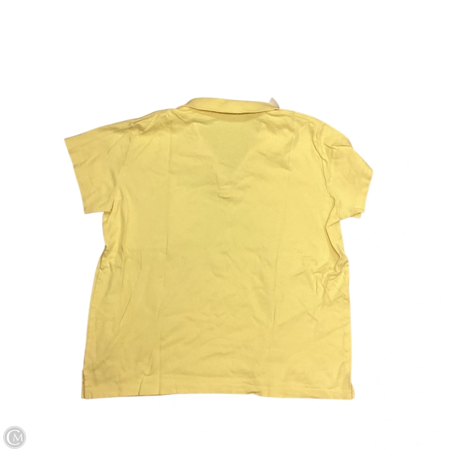 Top Short Sleeve Designer By Lilly Pulitzer In Yellow, Size: Xl