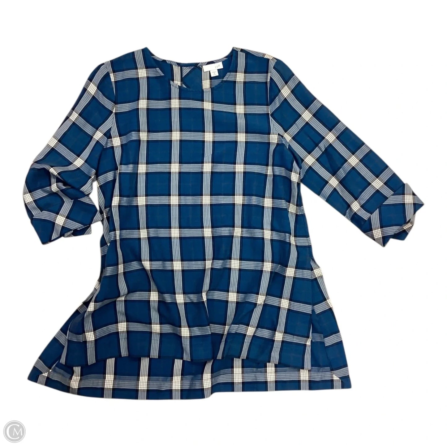 Top 3/4 Sleeve By J. Jill In Blue, Size: Mp