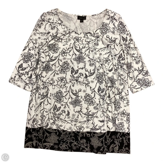 Top Short Sleeve By J. Jill In Black, Size: Mp