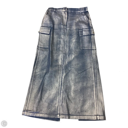 Skirt Maxi By Skies Are Blue In Blue, Size: M