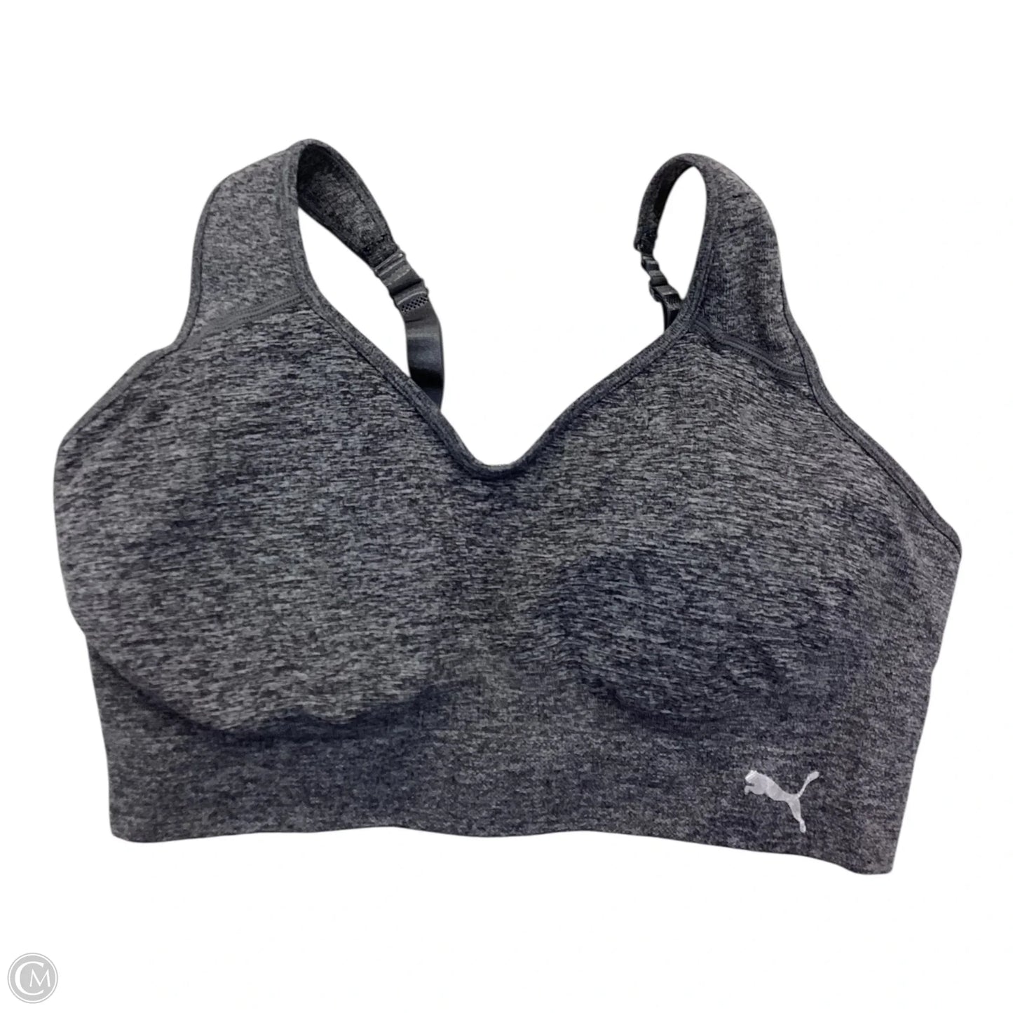 Athletic Bra By Puma In Grey, Size: Xl
