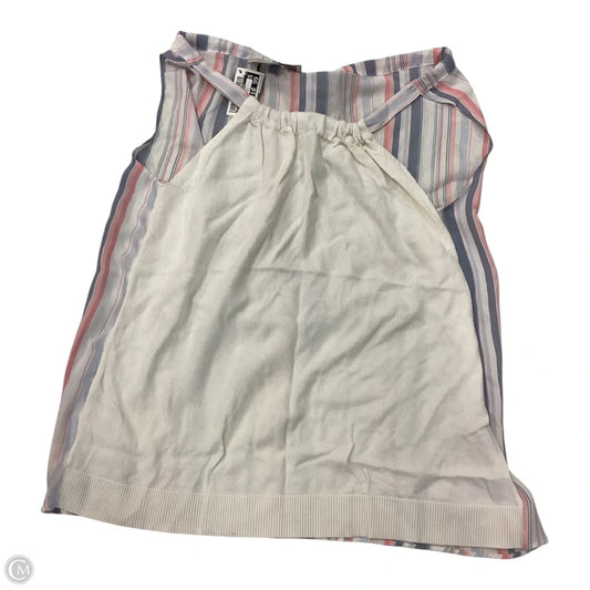 Top Sleeveless By Loft In Striped Pattern, Size: S