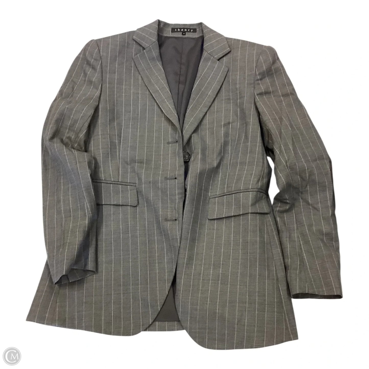 Blazer By Theory In Grey, Size: 8