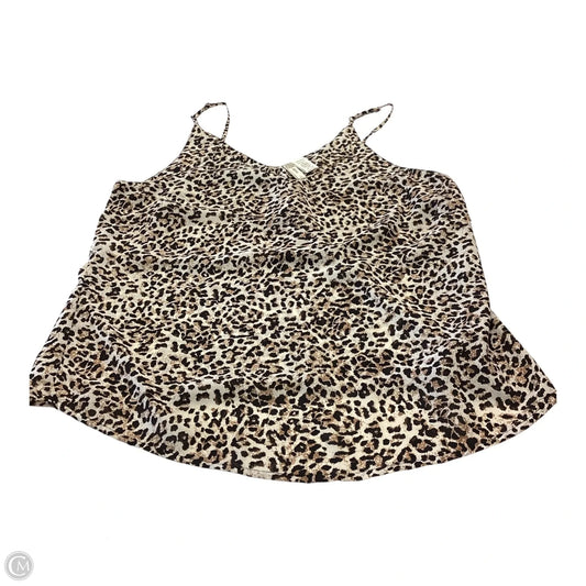 Top Cami By Japna In Animal Print, Size: L