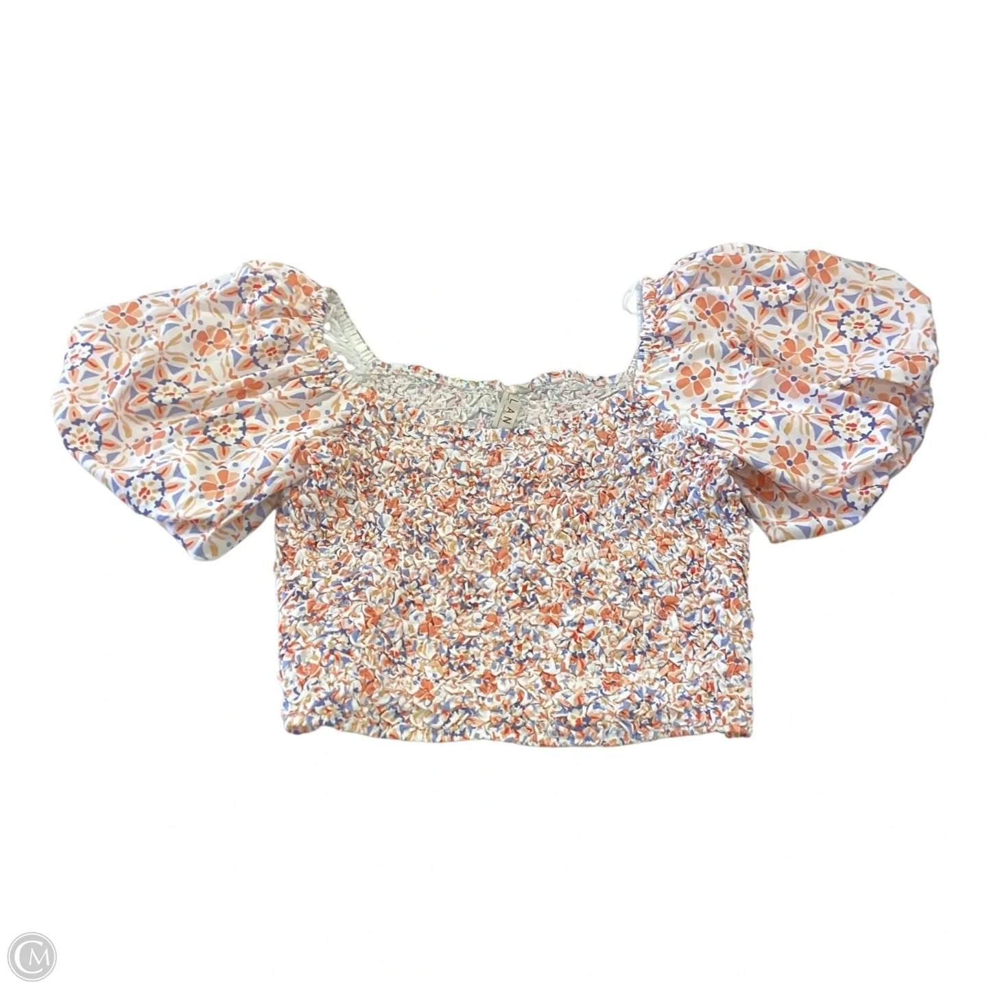 Top Short Sleeve By Dolan Left Coast In Floral Print, Size: Xl