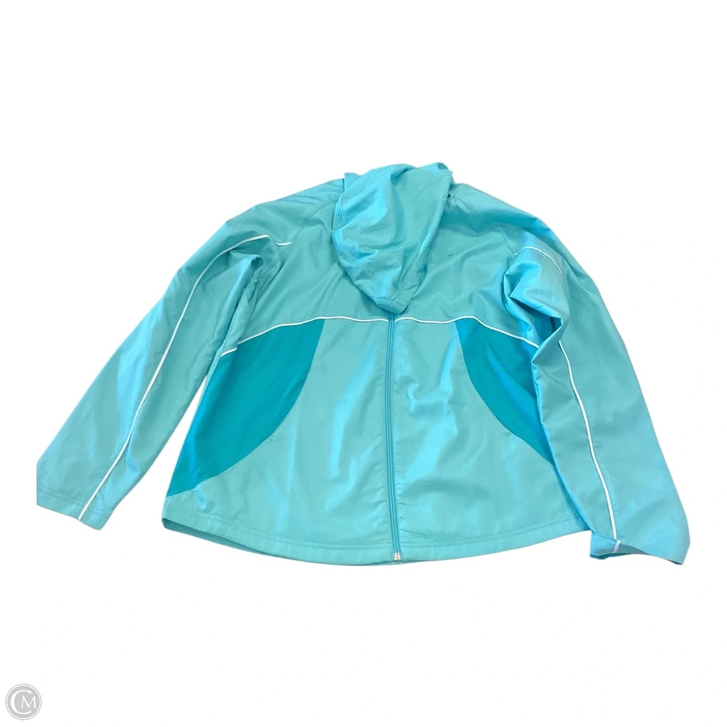 Athletic Jacket By Reebok In Blue, Size: Xl