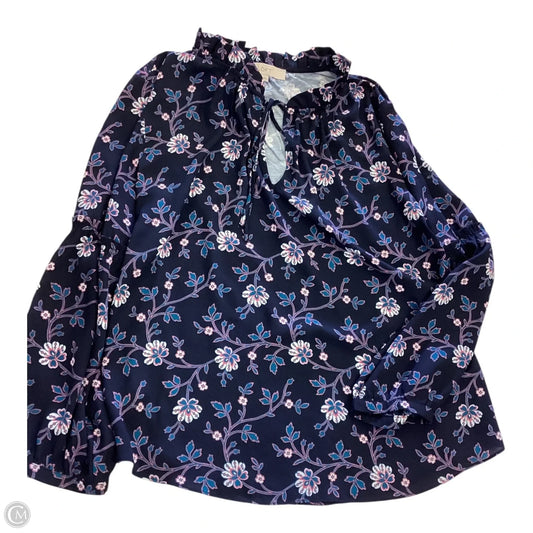 Top Long Sleeve By Loft In Floral Print, Size: M