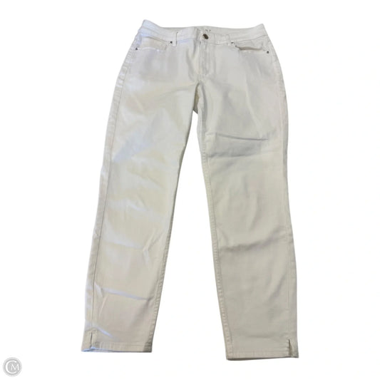 Pants Cropped By White House Black Market In White, Size: 10