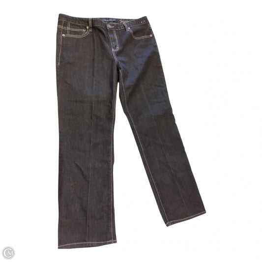 Jeans Cropped By Calvin Klein In Black, Size: 14p