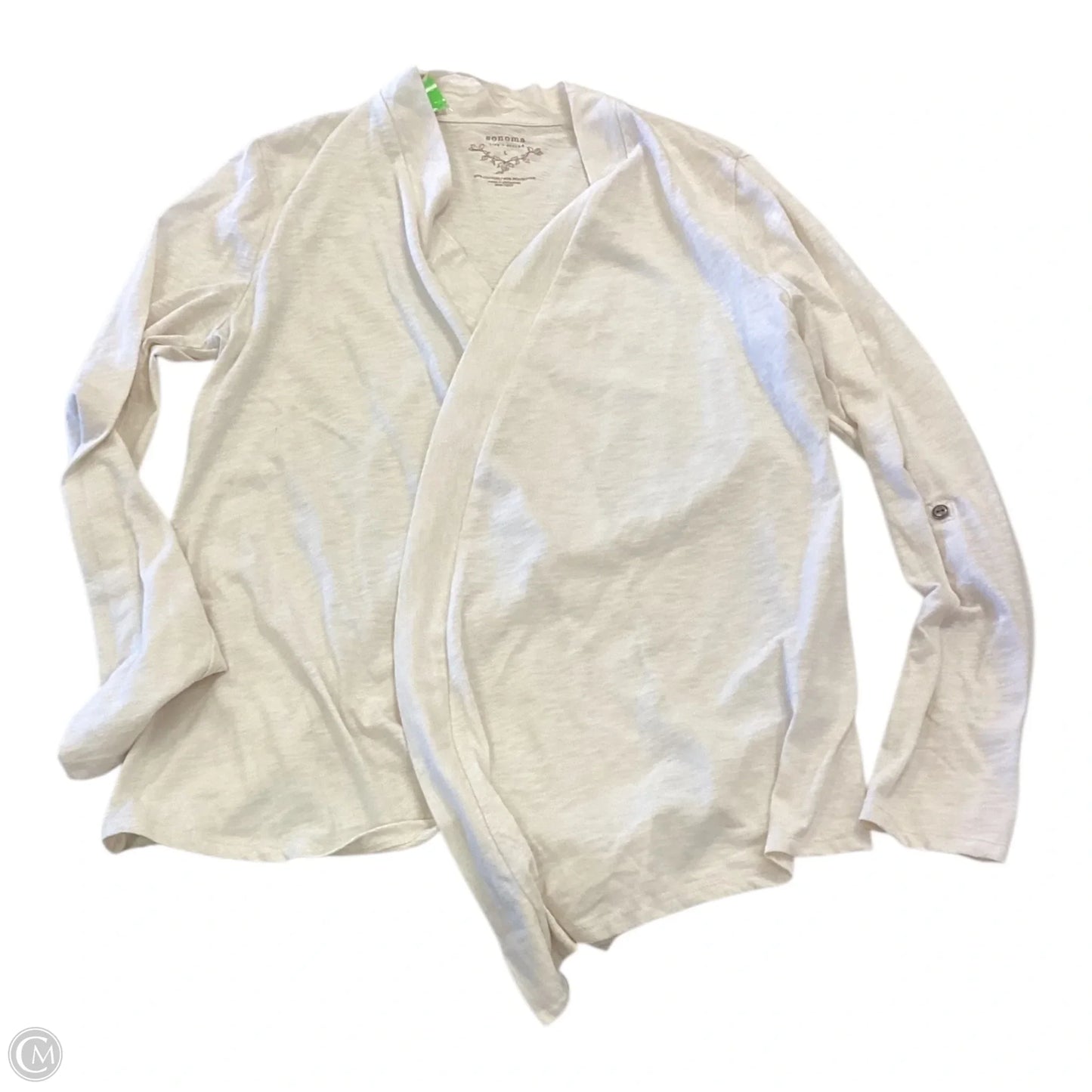 Cardigan By Sonoma In Cream, Size: L