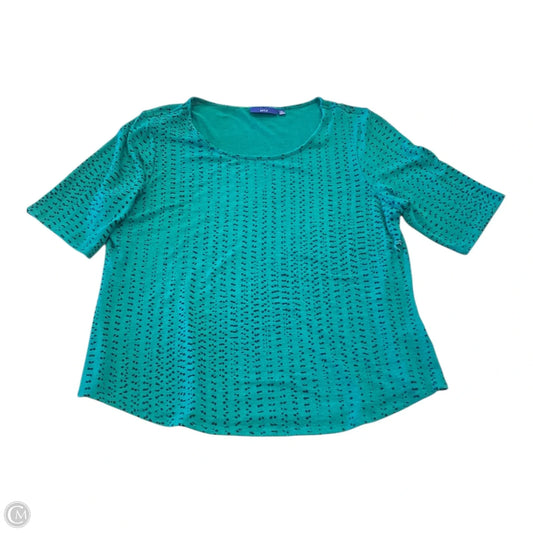 Top Short Sleeve By Apt 9 In Green, Size: Xl