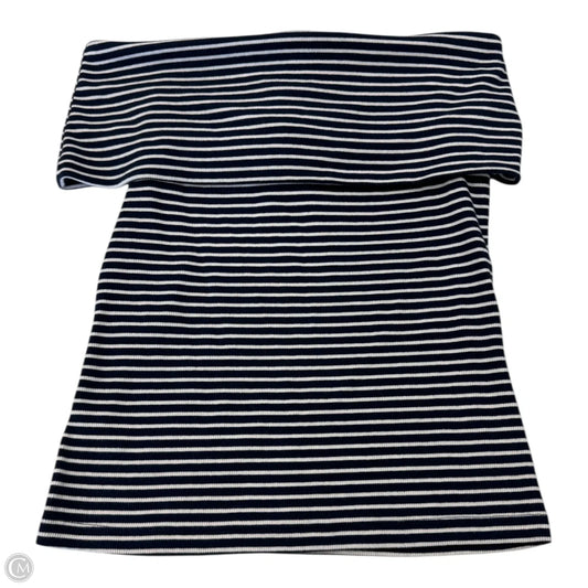 Top Sleeveless By Loft In Striped Pattern, Size: M