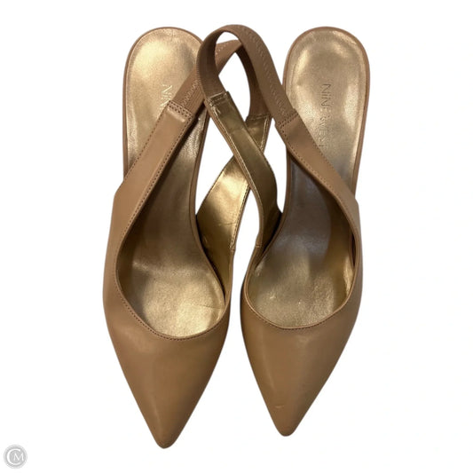 Shoes Heels Stiletto By Nine West In Tan, Size: 10