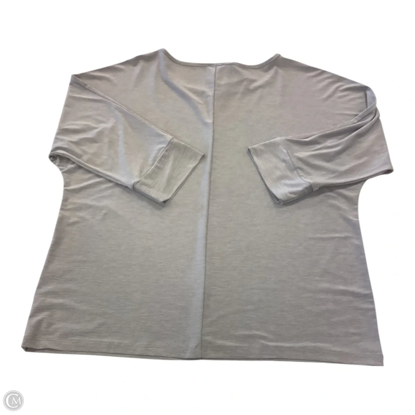 Top 3/4 Sleeve By Anne Klein In Grey, Size: M