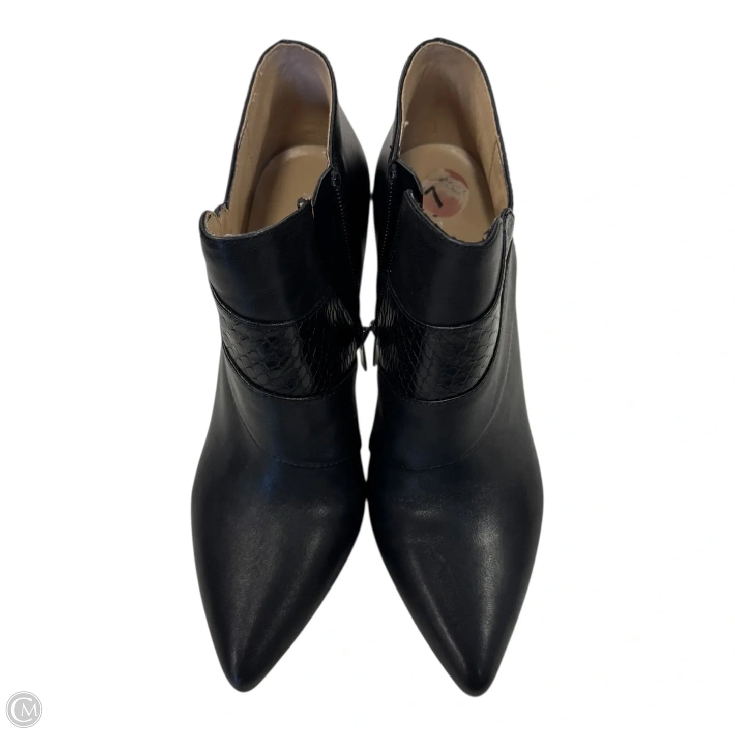 Boots Ankle Heels By Adrienne Vittadini In Black, Size: 7.5