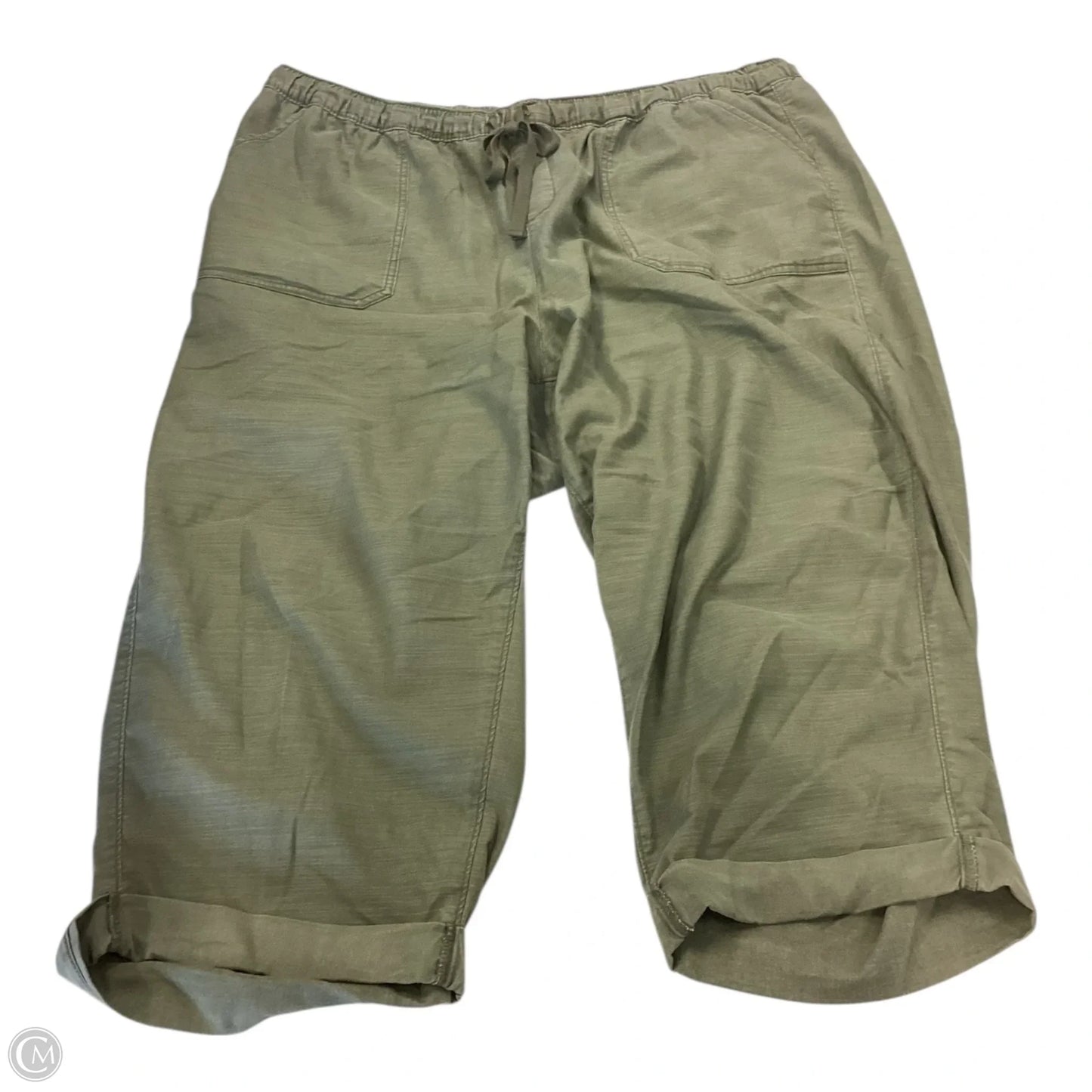 Capris By Lane Bryant In Green, Size: 18