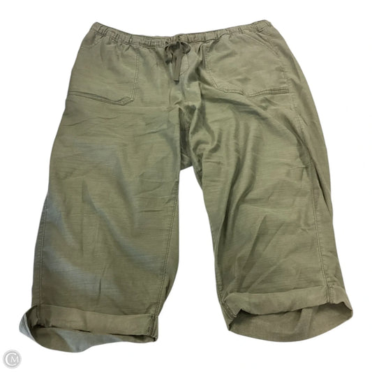 Capris By Lane Bryant In Green, Size: 18