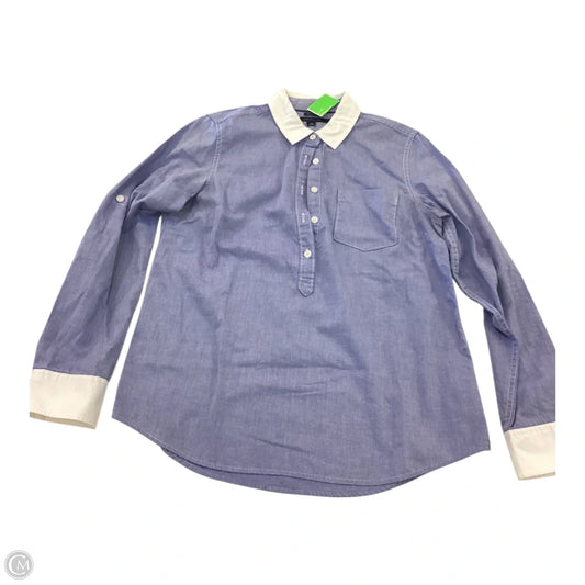 Top Long Sleeve By Tommy Hilfiger In Blue, Size: M