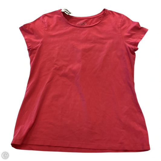 Top Short Sleeve By Sonoma In Pink, Size: L