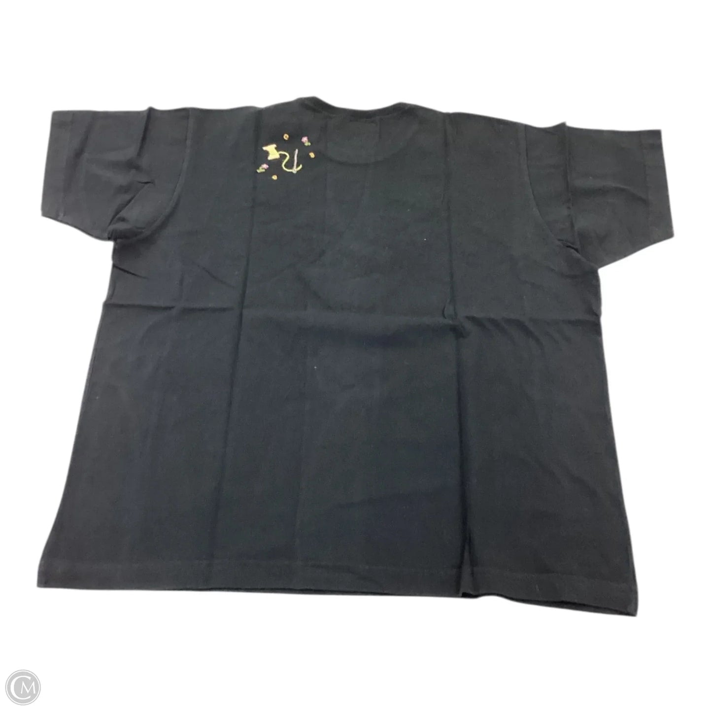 Top Short Sleeve By Clothes Mentor In Black, Size: S