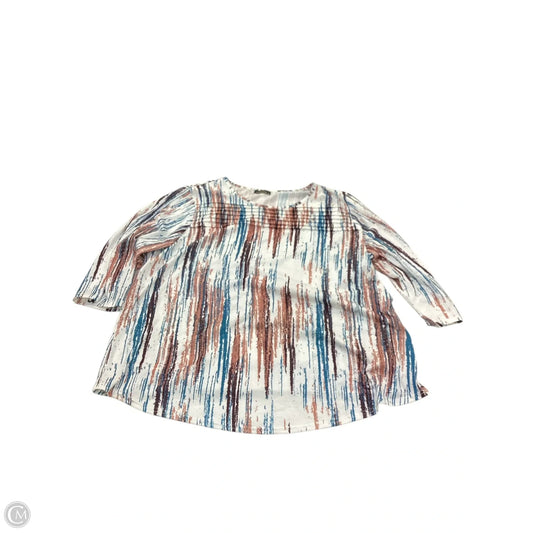 Top 3/4 Sleeve By Clothes Mentor In Multi-colored, Size: 3x