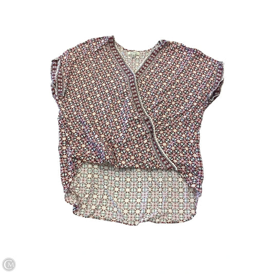 Top Short Sleeve By Max Studio In Red, Size: L