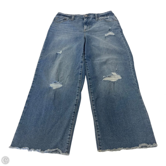 Jeans Wide Leg By Style And Company In Blue, Size: 4