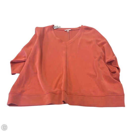 Top Short Sleeve By Cable And Gauge In Orange, Size: 3x