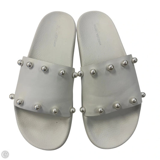 Shoes Designer By Stuart Weitzman In White, Size: 8