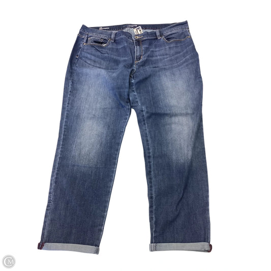 Jeans Cropped By Liz Claiborne In Blue, Size: 18