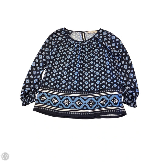 Top Long Sleeve By Loft In Floral Print, Size: Xsp
