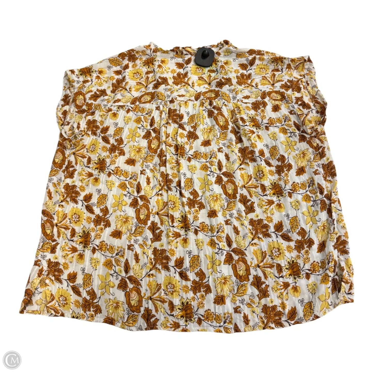 Top Short Sleeve By Loft In Floral Print, Size: S
