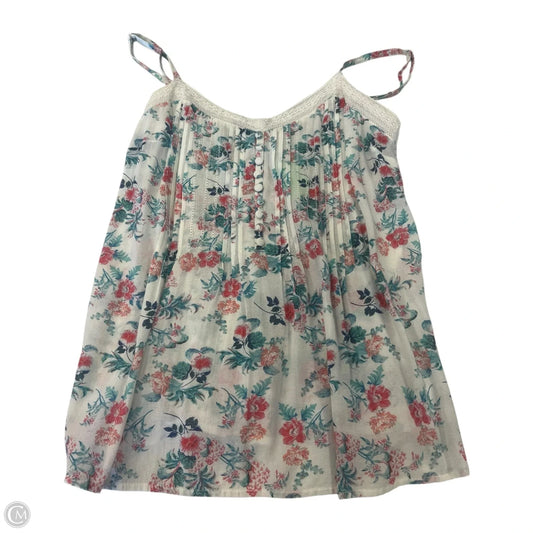 Top Sleeveless By Clothes Mentor In Floral Print, Size: 6