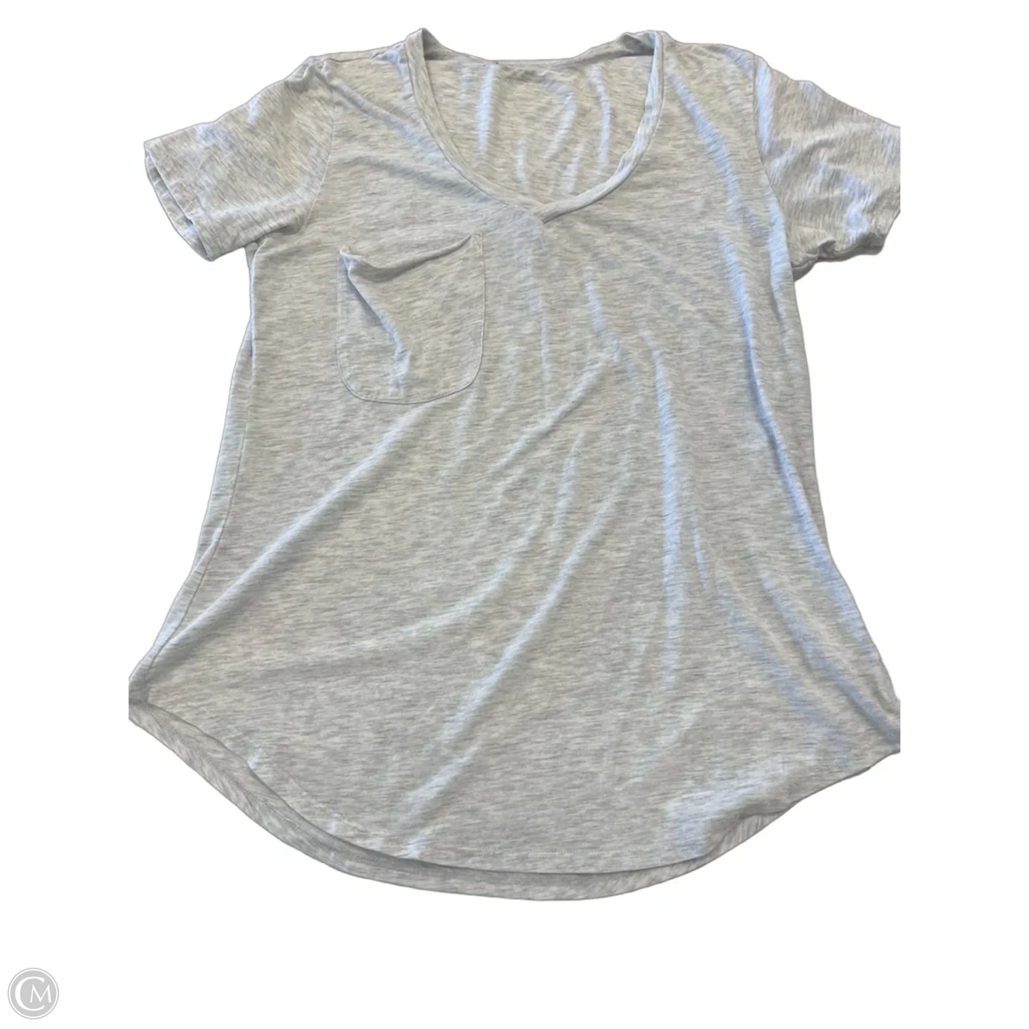 Top Short Sleeve By Z Supply In Grey, Size: L
