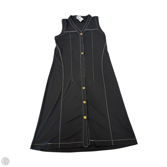 Dress Casual Midi By Donna Karan In Black, Size: S