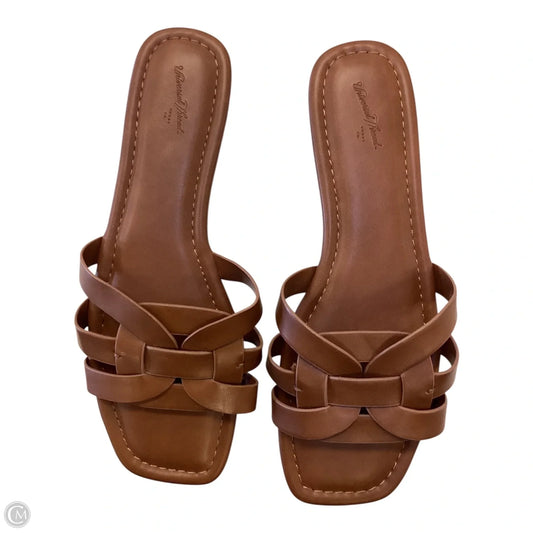 Shoes Flats By Universal Thread In Brown, Size: 9